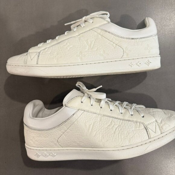 Mens LOUIS VUITTON Luxembourg Monogram Sneakers Size 10 - Picture 2 of 4